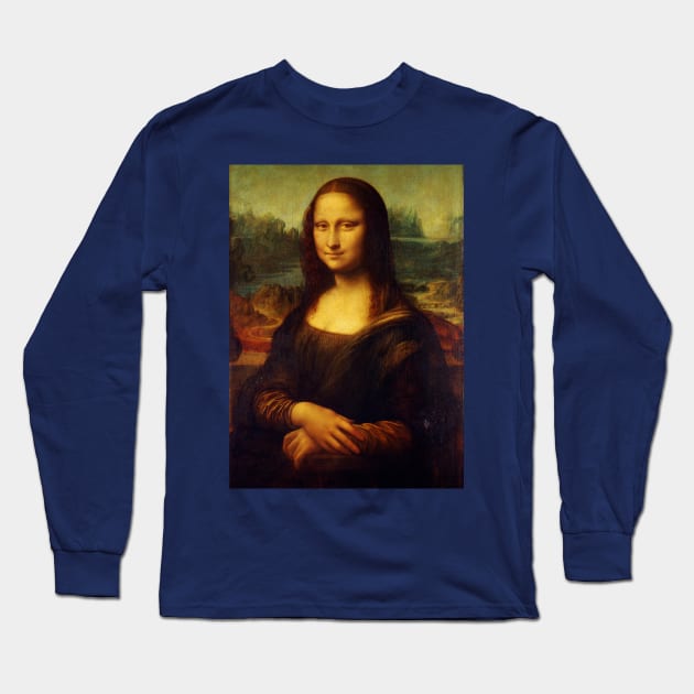 High Resolution Mona Lisa Long Sleeve T-Shirt by RandomGoodness